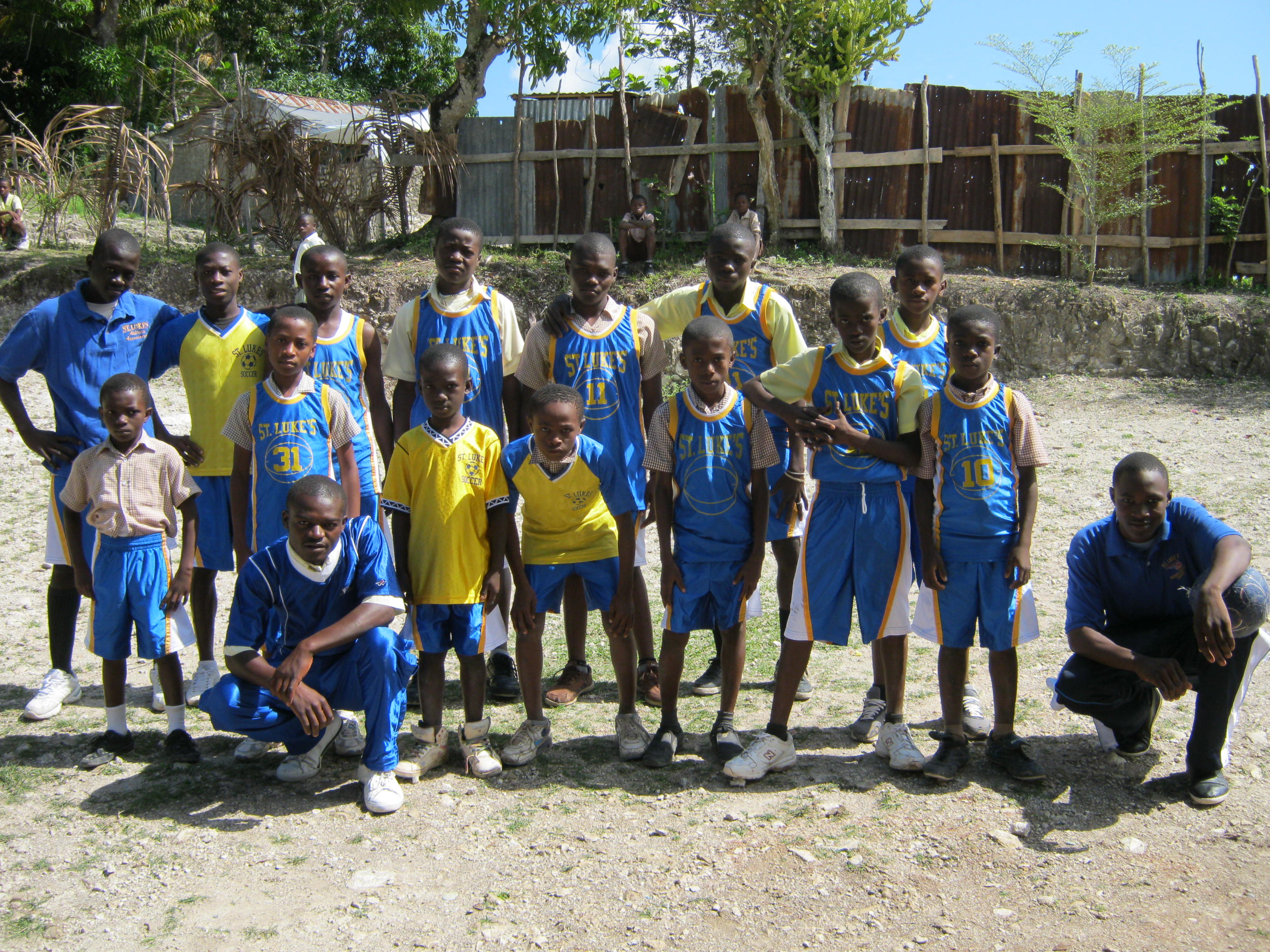 St. Luke Soccer team in Chardonnette