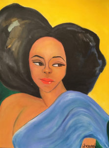 Lady in blue 24x18 by Isabelle Norris