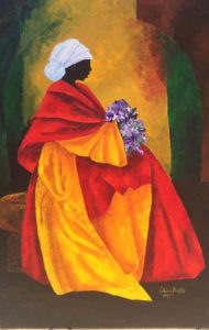 Listening to peace 36x24 by Patricia Brintle