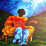 Wandering strums 36x30 by Patricia Brintle
