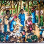 Family breakfast 24x27 1976 Bigaud