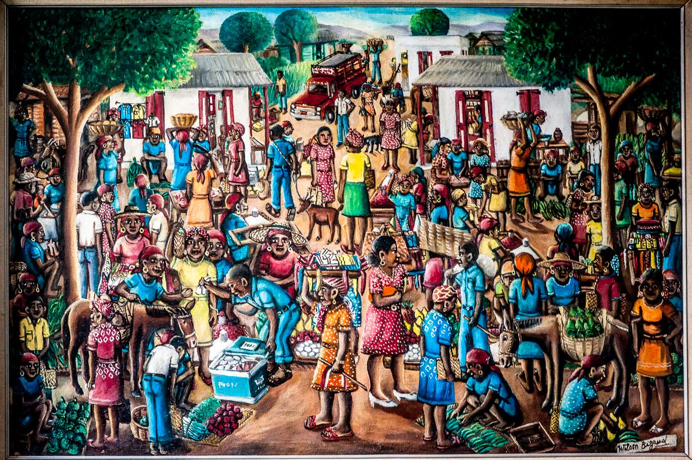 Friday Marketplace 24x36 Bigaud